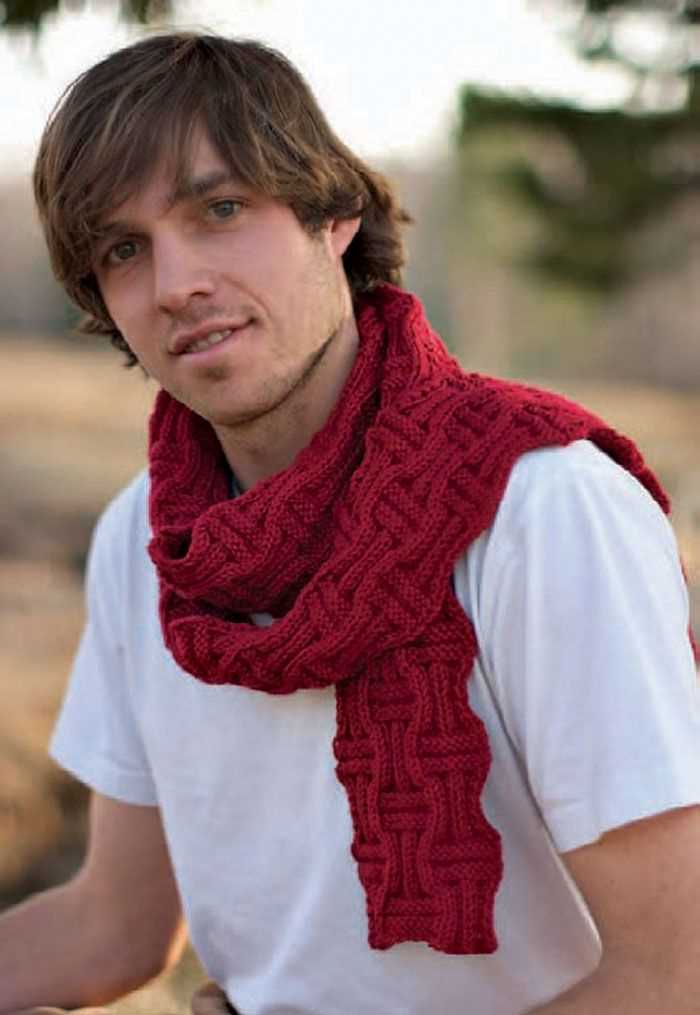 Mens scarf knitting pattern