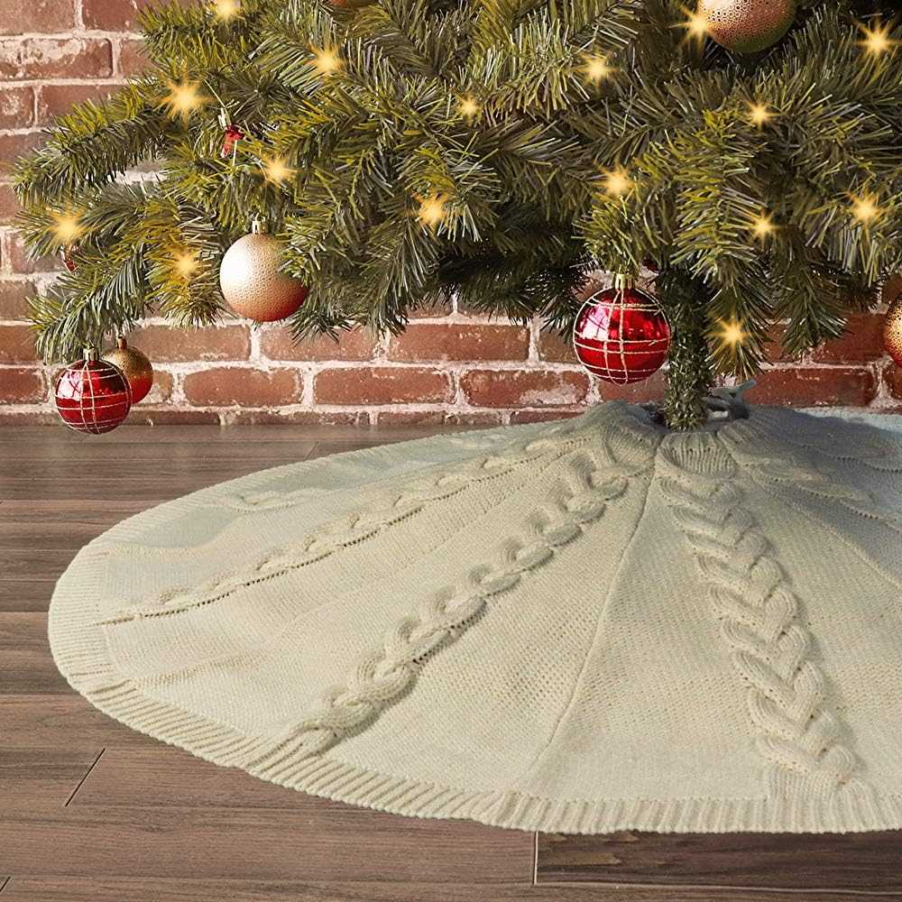 Knit pattern for christmas tree skirt