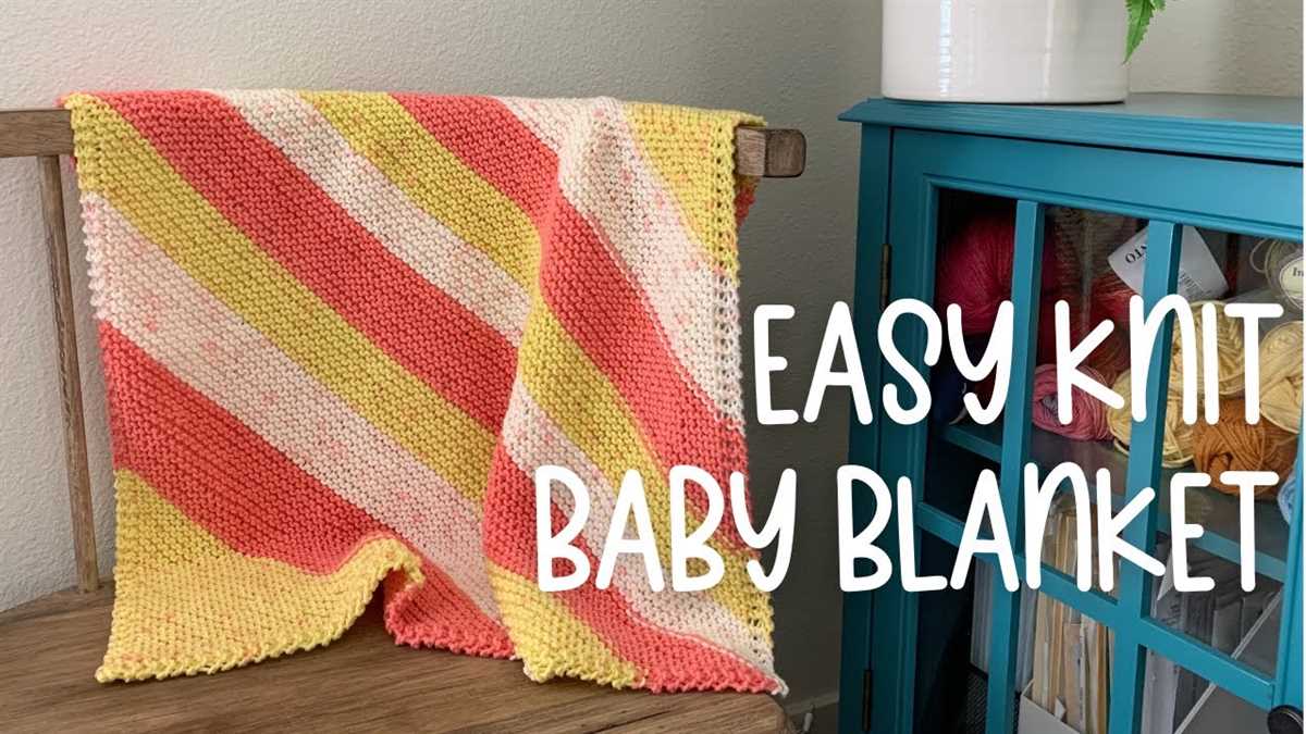 Easy knit blanket patterns free