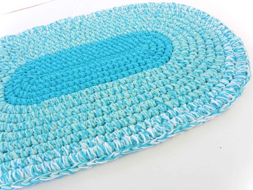Bath mat knitting pattern