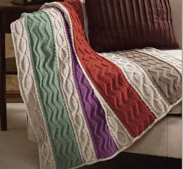 Lap blanket knit pattern