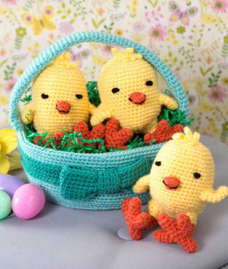 Free knitting pattern easter chick