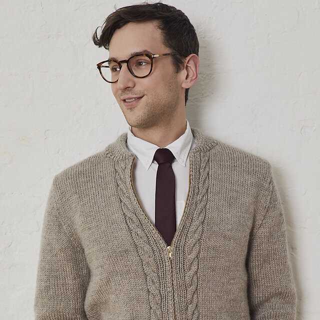 Mens sweater knitting pattern shawl collar