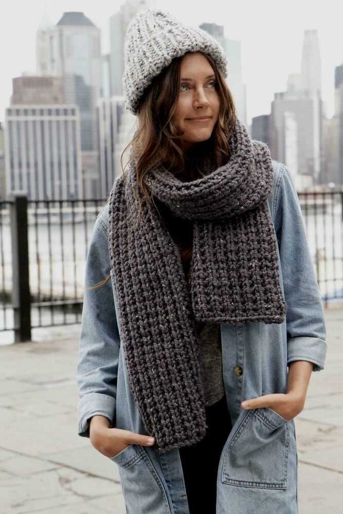 Childrens chunky scarf knitting pattern