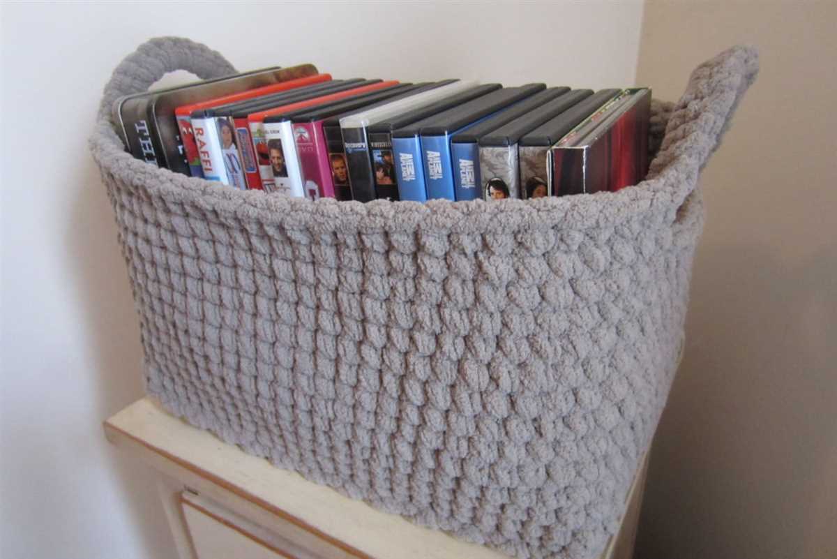 Knit storage bin pattern