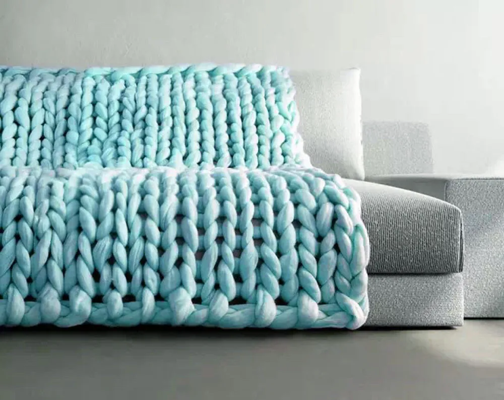 Thick and quick blanket pattern knit