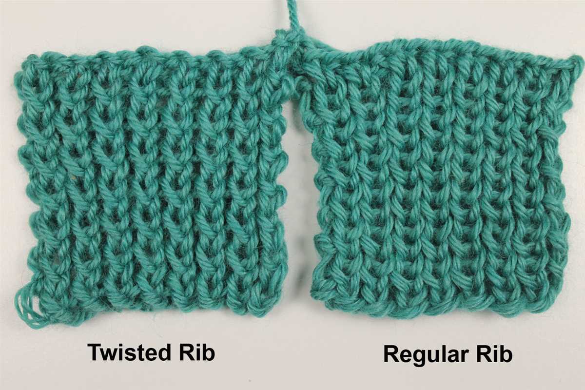 How to knit rib pattern