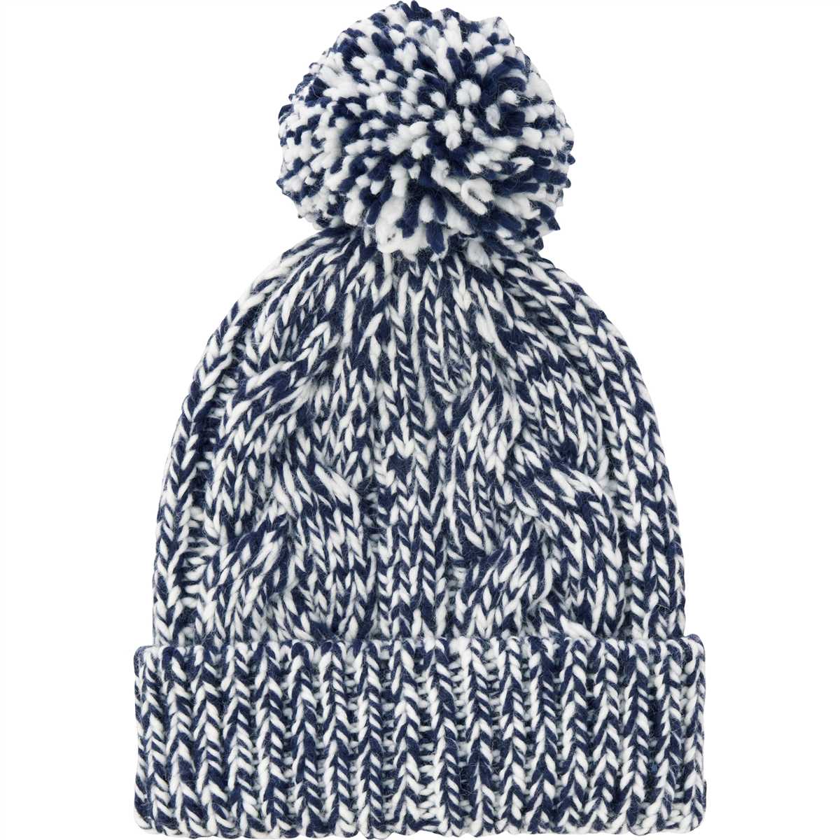 Cozy cable knit hat pattern