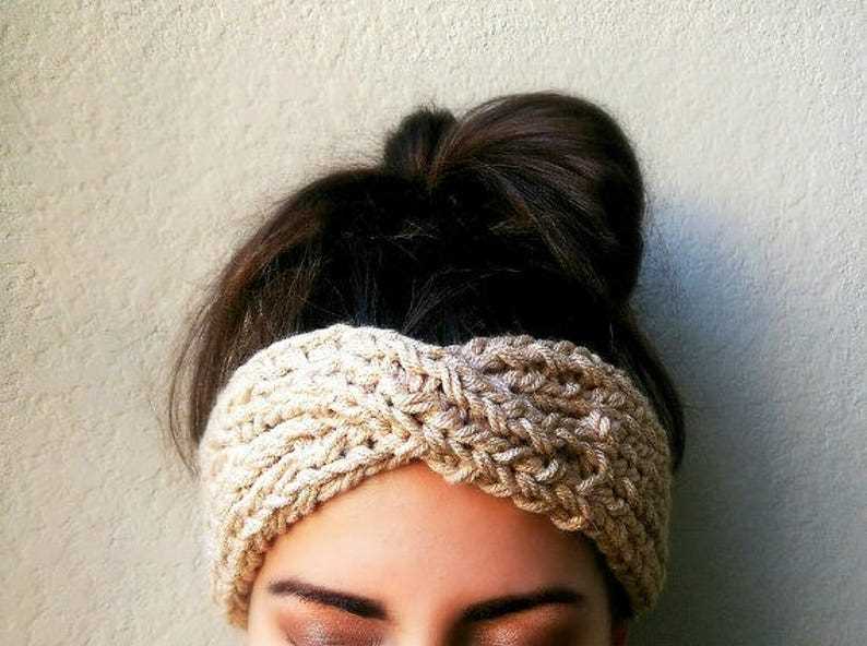 Ear warmer headband pattern knit