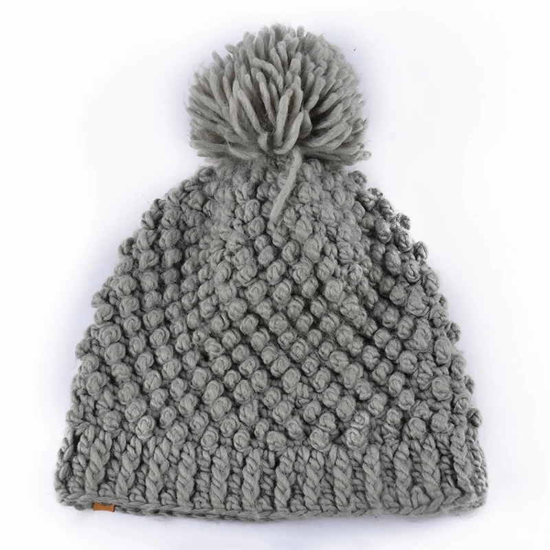 Knit hat with circular needles pattern