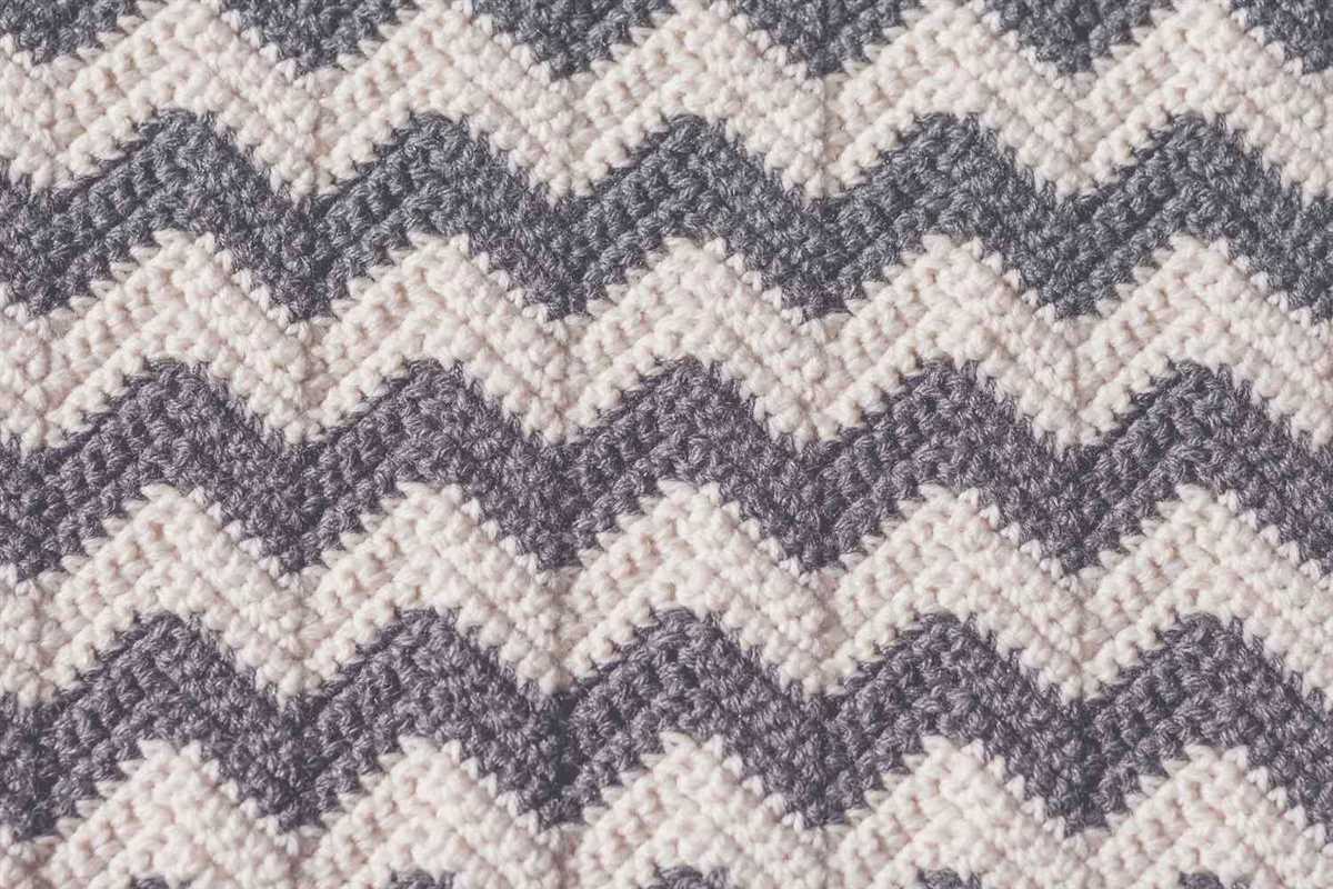 Zig zag blanket knitting pattern