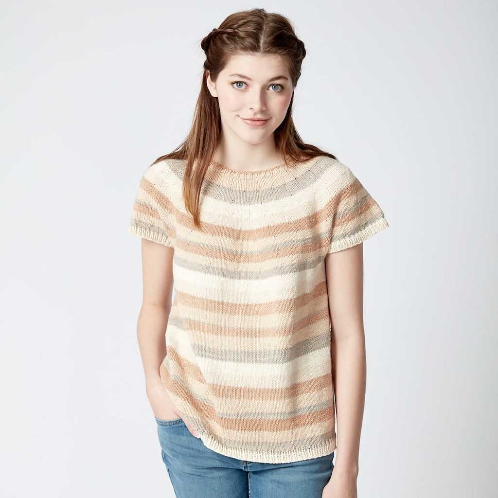 Free knitting pattern sweater top down