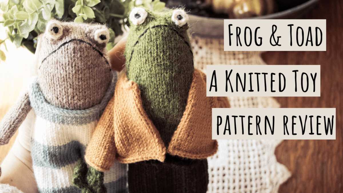 Frog and toad knit pattern