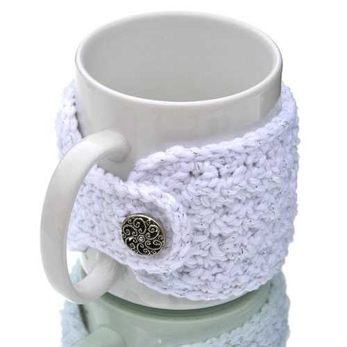 Knitted mug warmer pattern