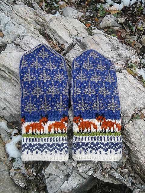 Knitting mitten pattern straight needles