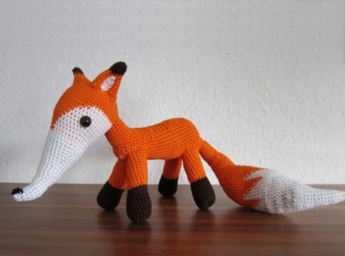 Fox toy knitting pattern