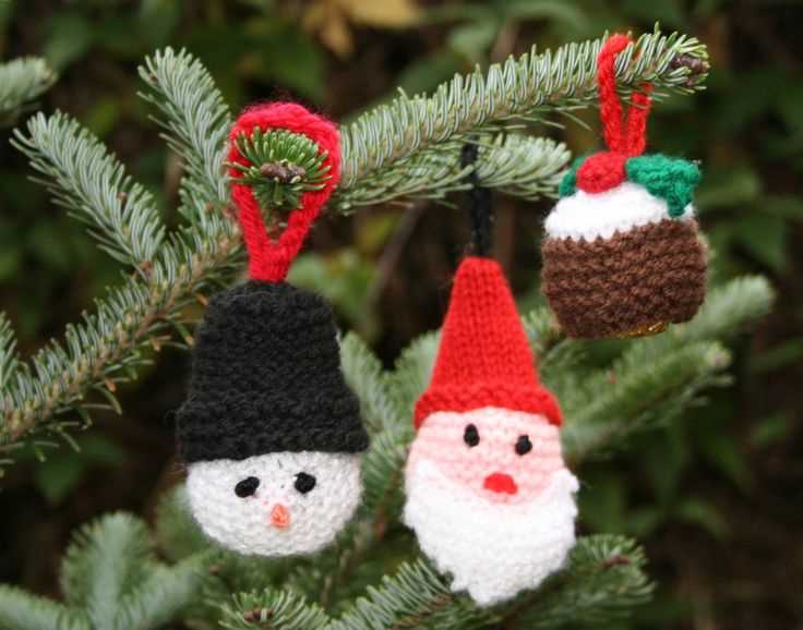 Knitting pattern christmas decorations