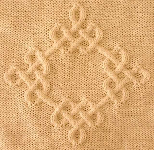 Celtic traveler throw knit pattern