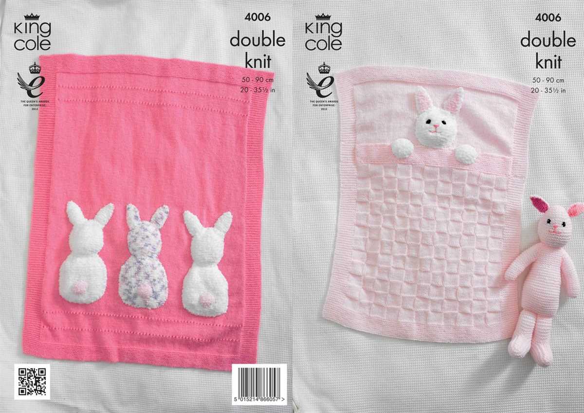 Bunny blanket knitting pattern