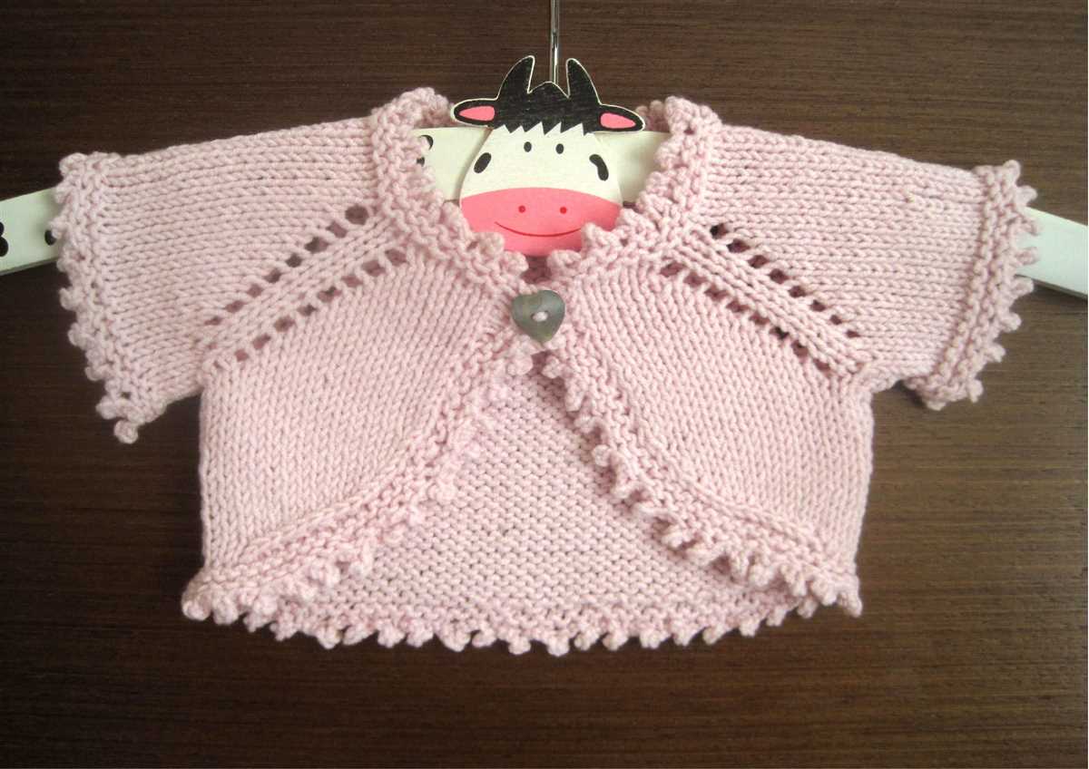 Childs bolero knitting pattern