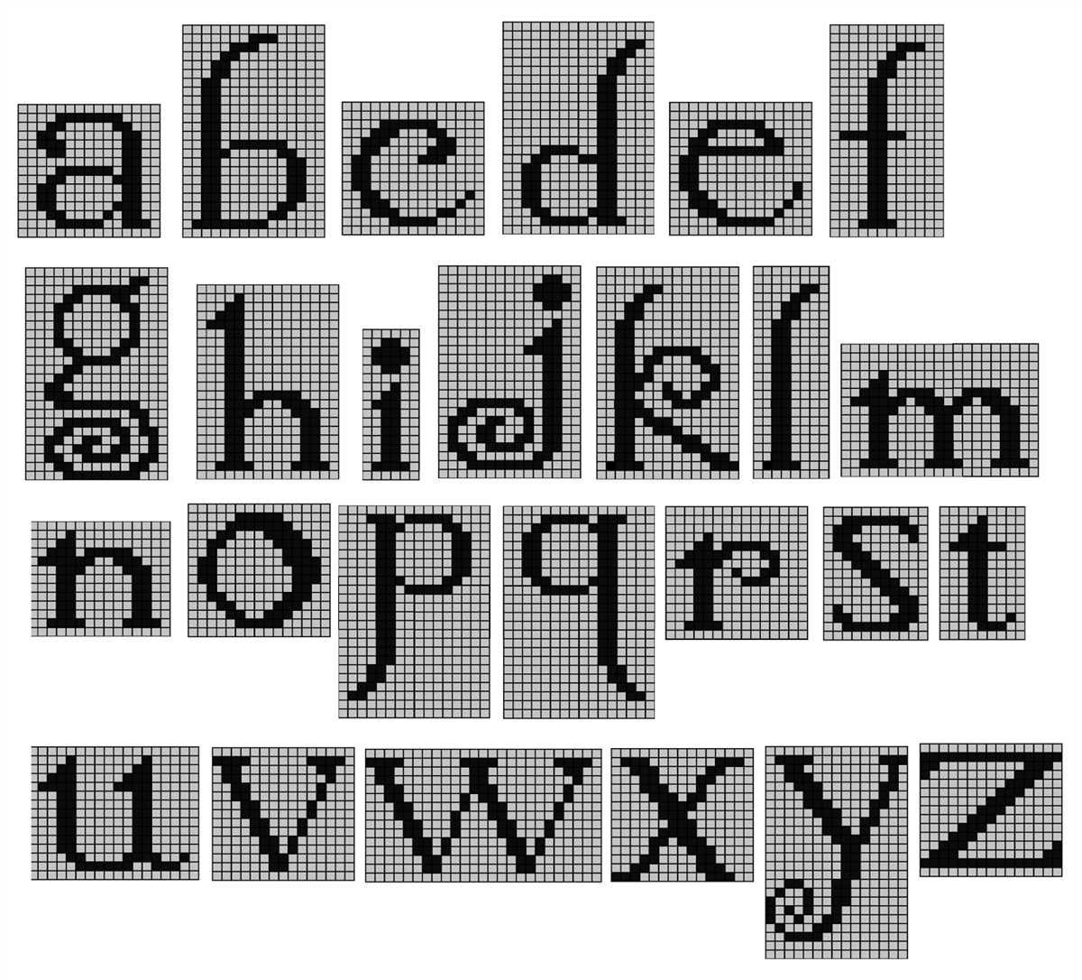 Free knitting pattern for alphabet blanket