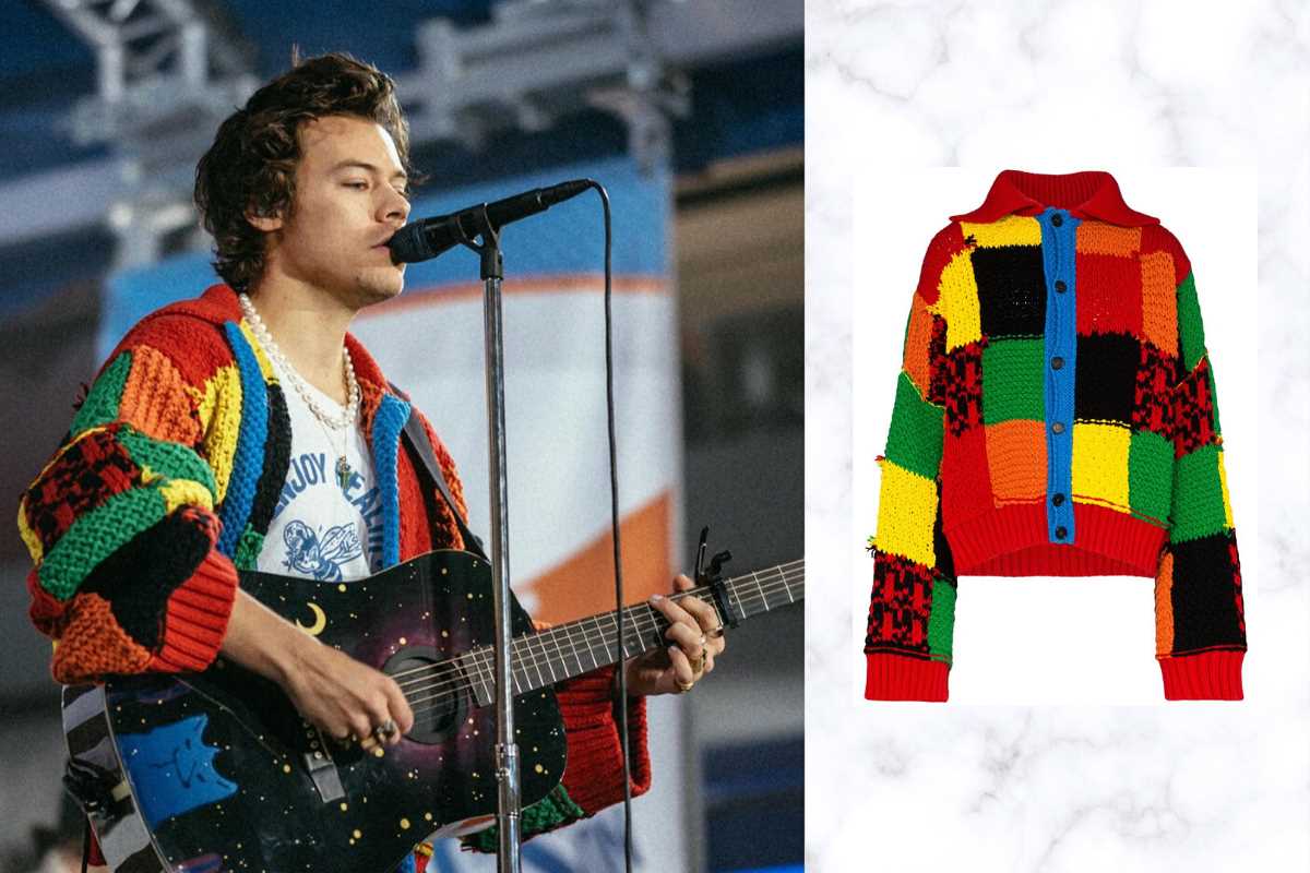 Harry styles knitted cardigan pattern