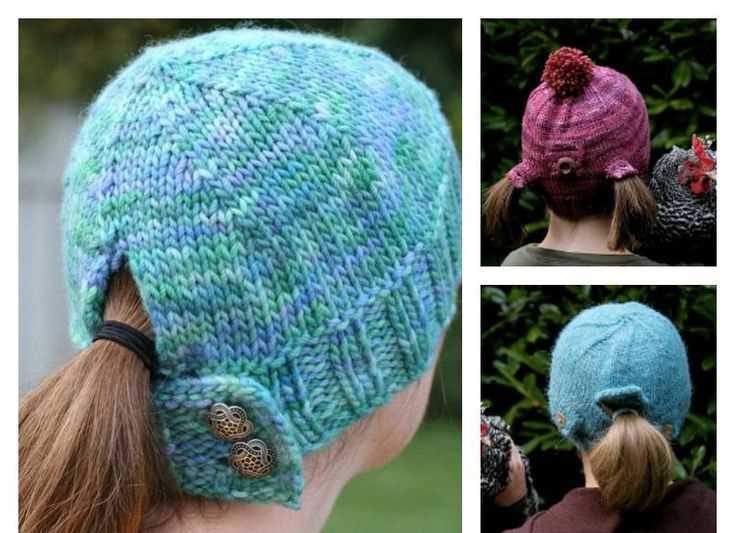 Ponytail knit hat pattern free