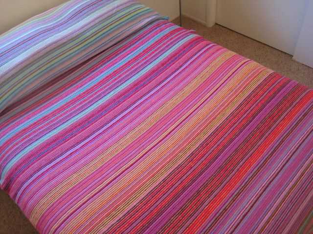 Temperature blanket pattern knit