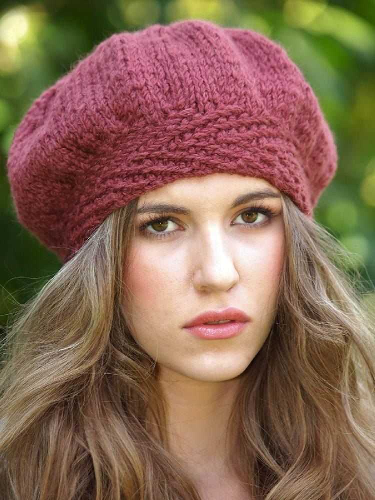 Basic beret knitting pattern