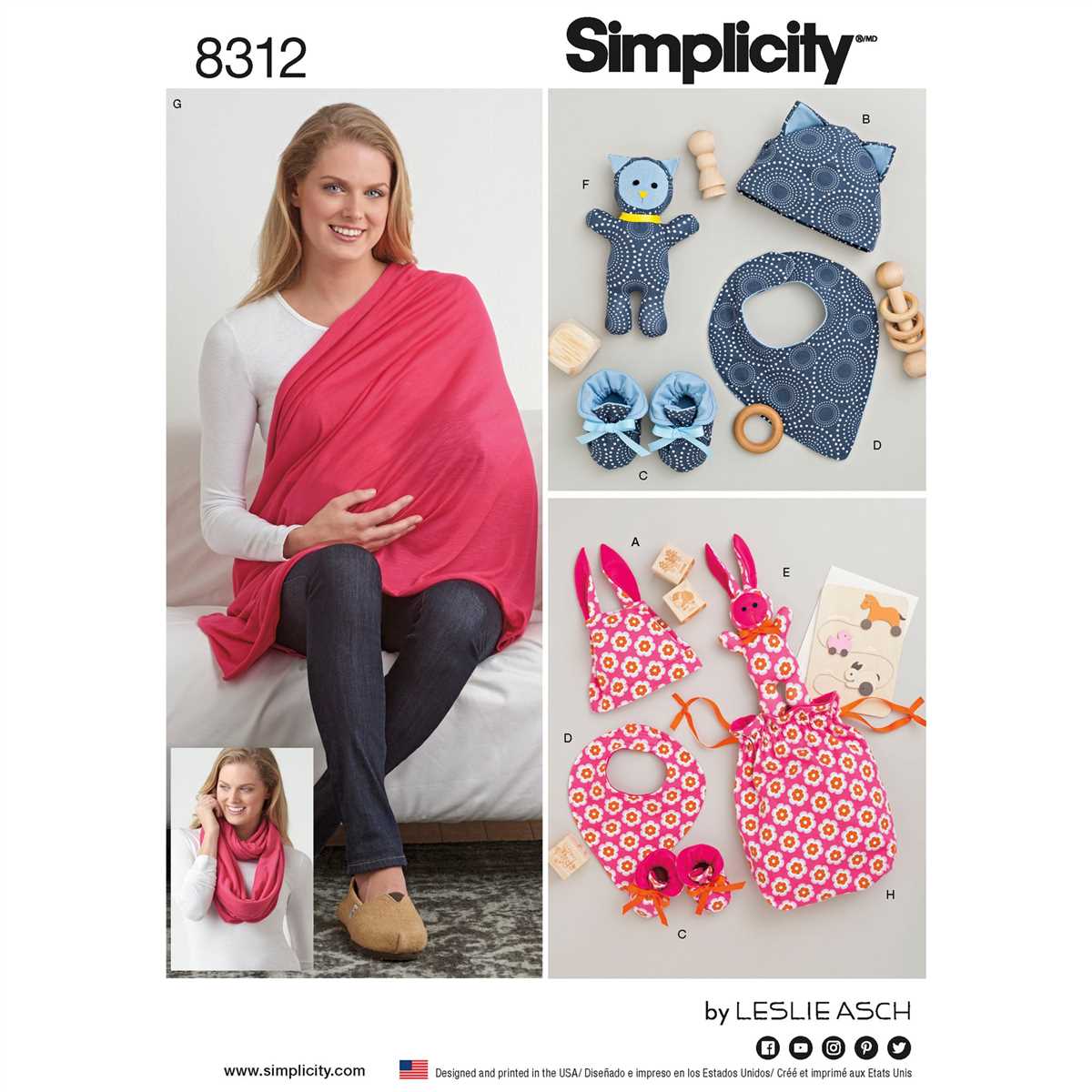 Knitted bib pattern