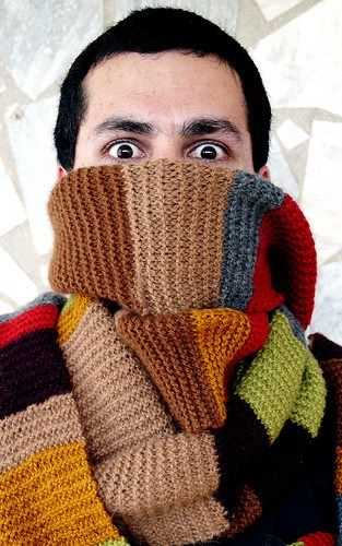 Potato chip knit scarf pattern