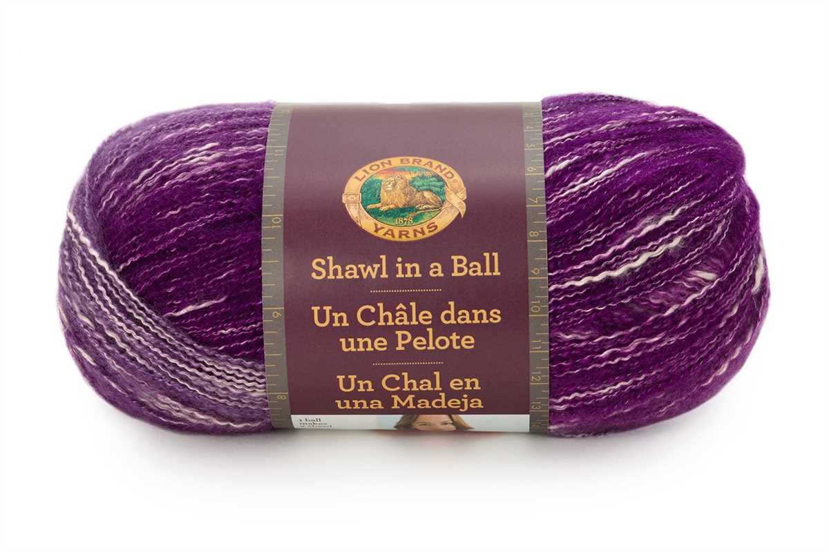 Knitting patterns for shawl in a ball yarn