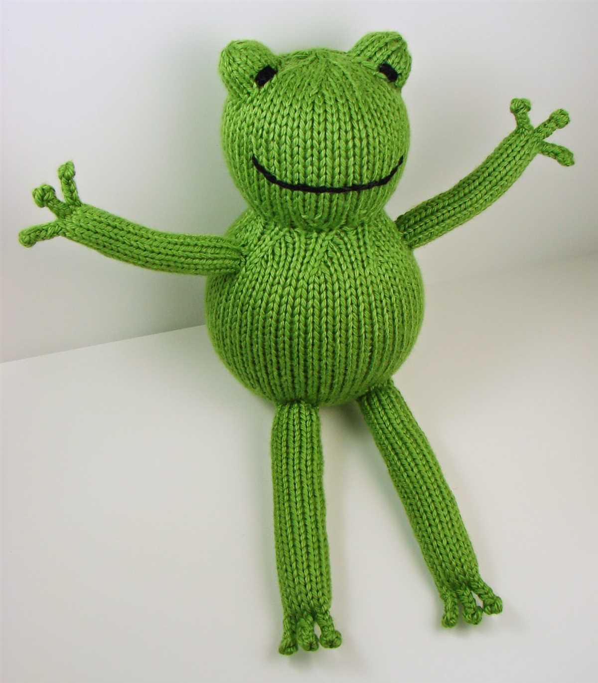 Knit frog hat pattern