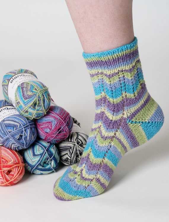 Toe up knit sock pattern