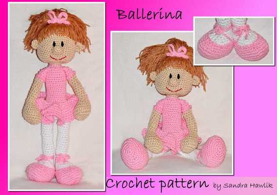 Ballerina doll knitting pattern