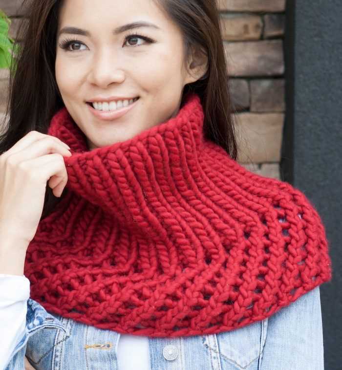 Shoulder cowl knitting pattern
