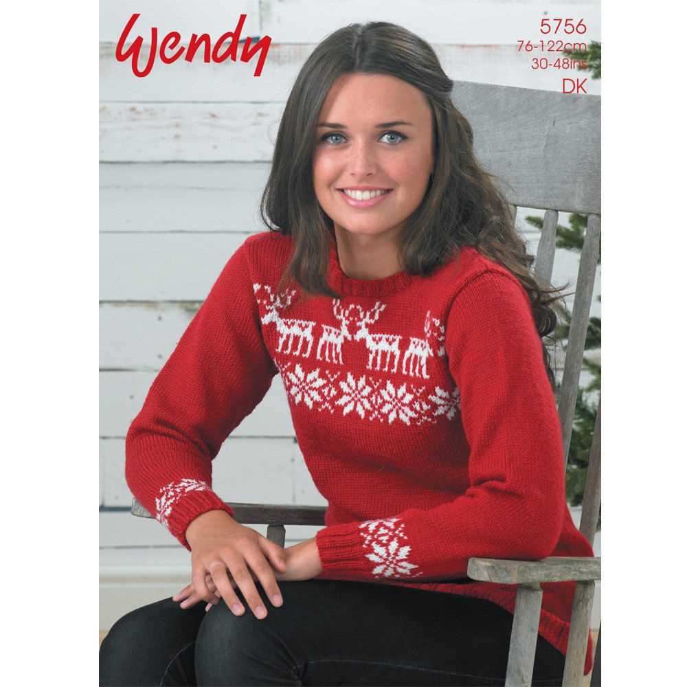 Ladies christmas jumper knitting patterns