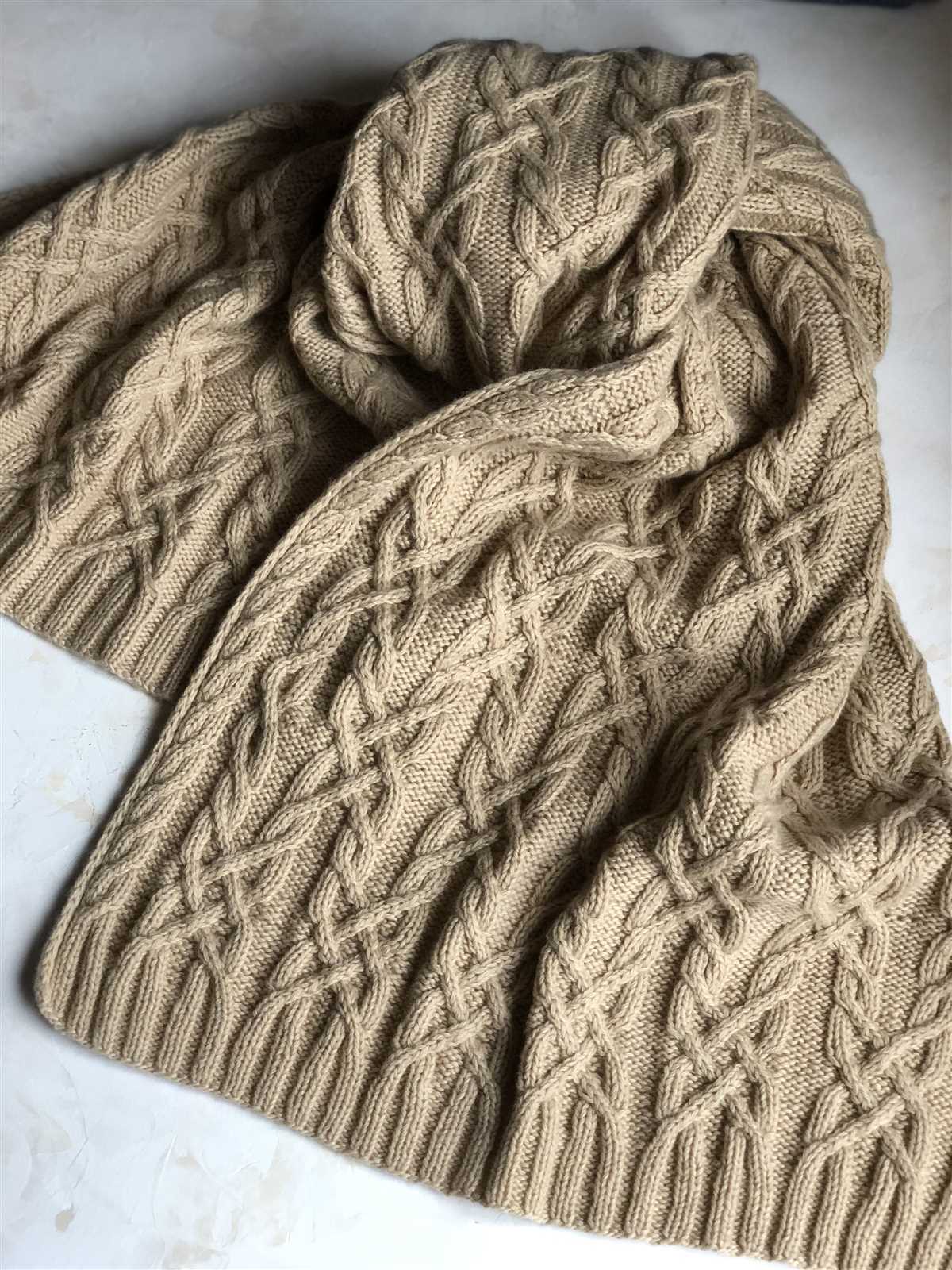 Irish scarf knitting pattern