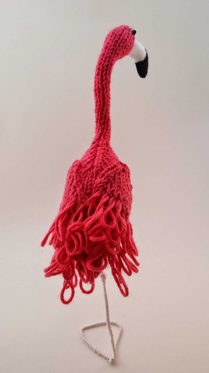 Free flamingo knitting pattern