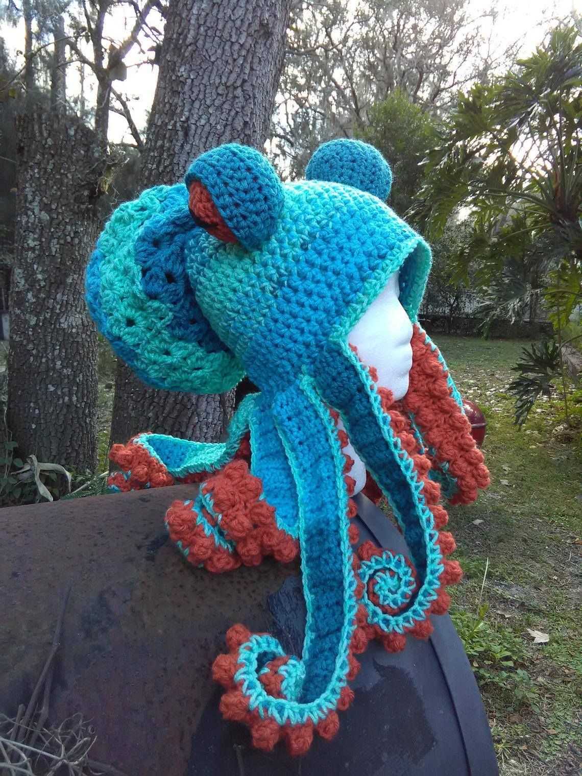 Octopus hat knitting pattern