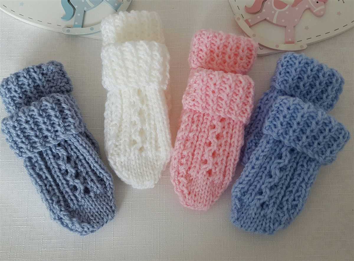 Baby mittens knitting pattern