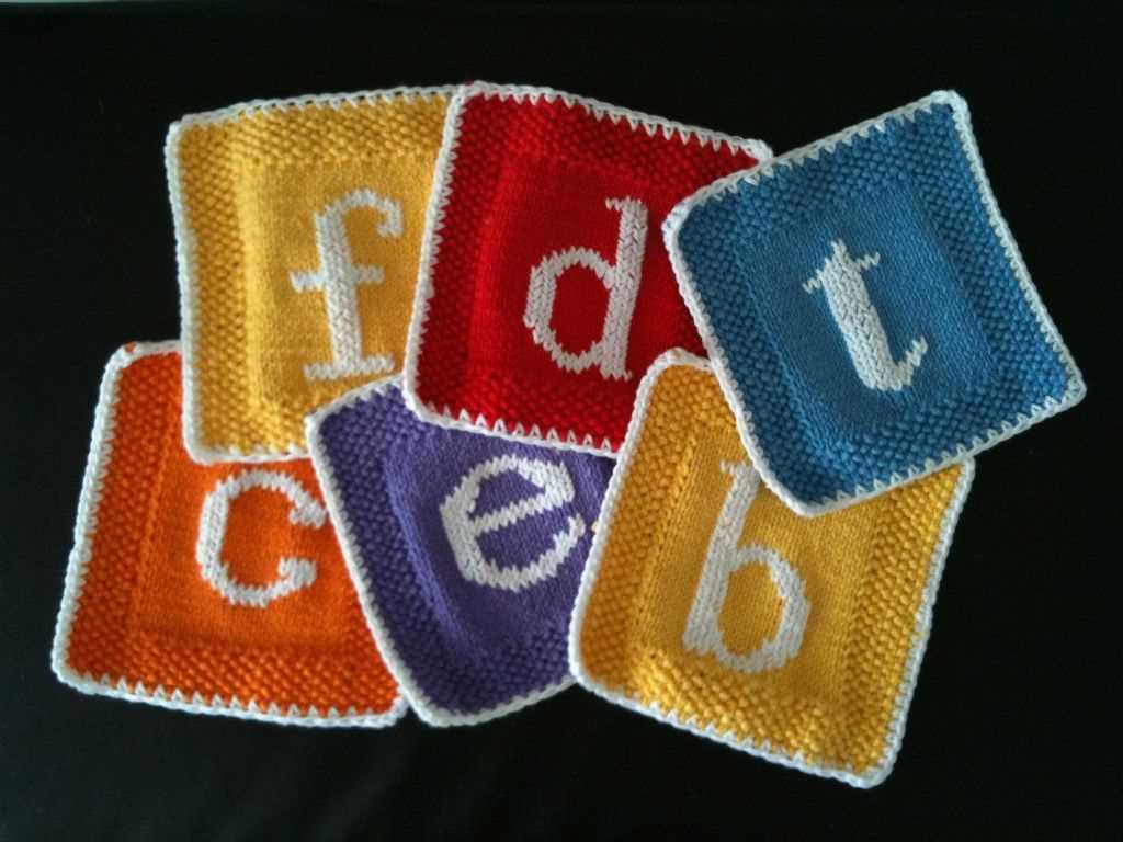 Dish cloth pattern knit