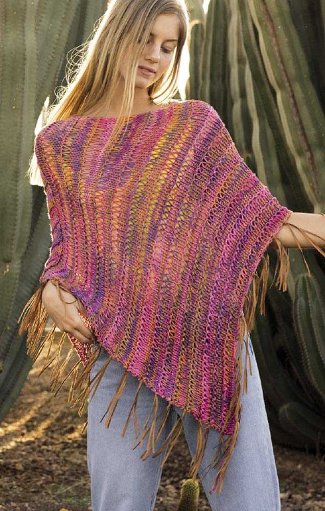 Easy knit poncho pattern