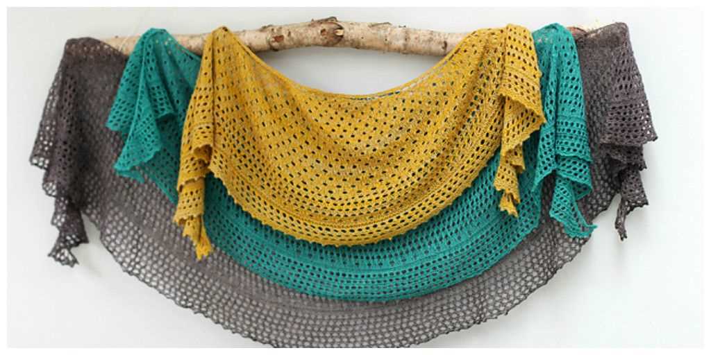 Knitted lace shawls and wraps patterns