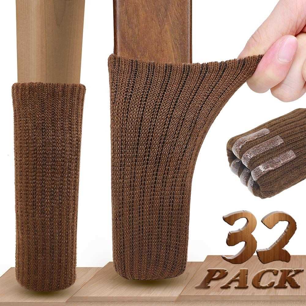 Knitted chair leg socks pattern