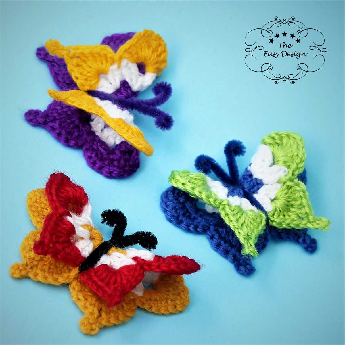 Knit flower applique pattern