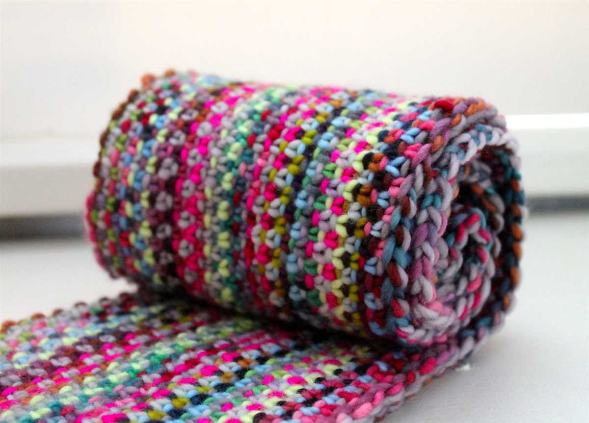 Knitting linen stitch scarf pattern