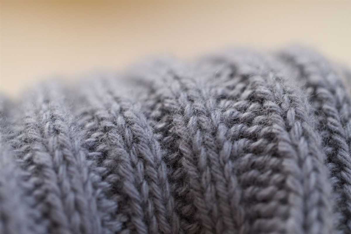 Rib knit pattern