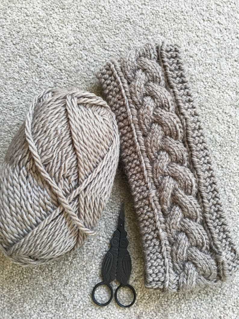 Cable headband knitting pattern easy