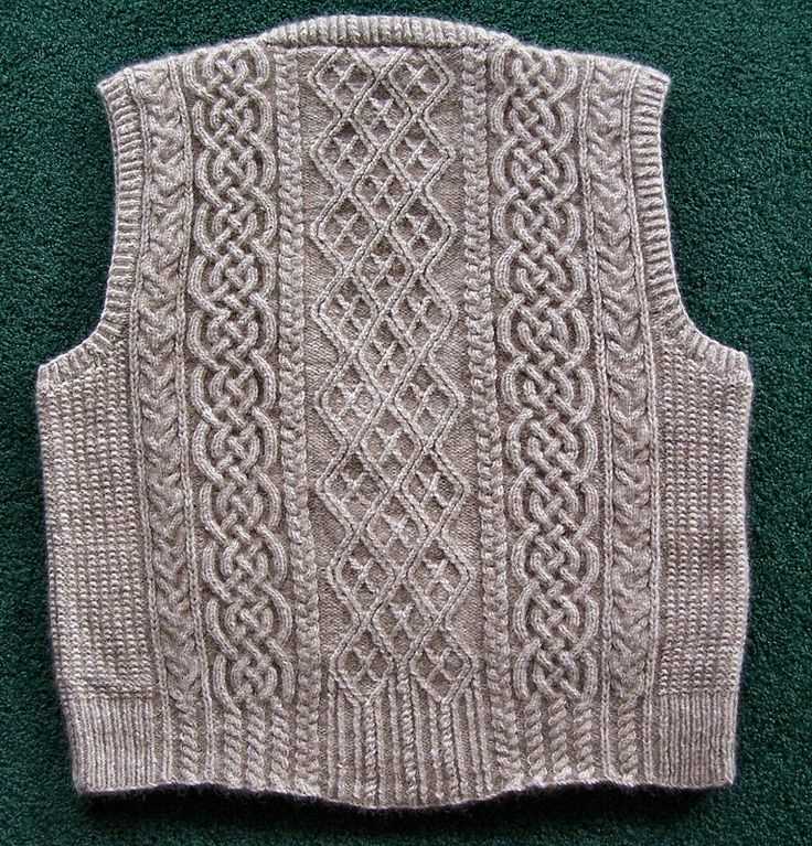 V neck sweater vest knitting pattern free